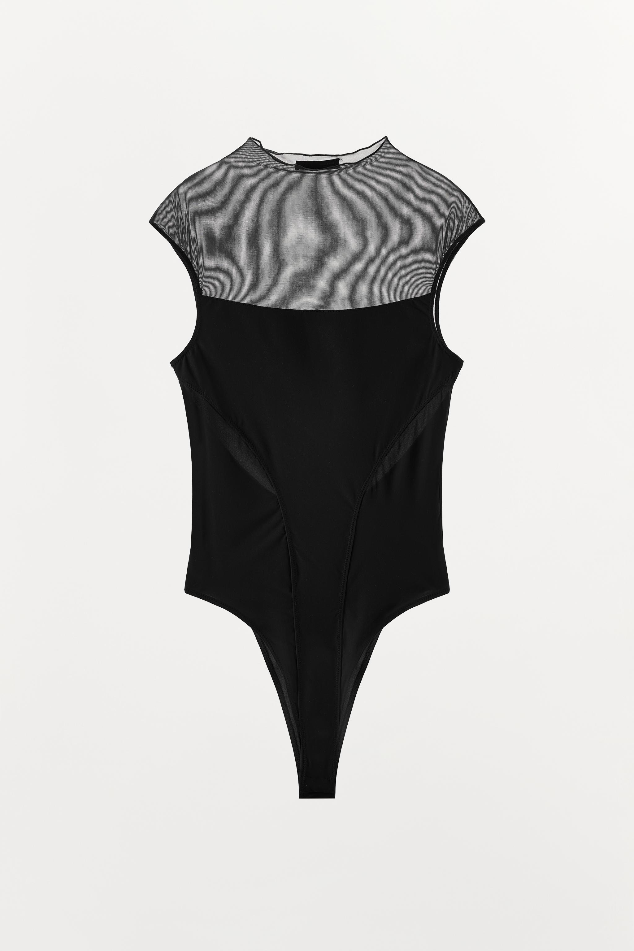 TULLE COMBINED BODYSUIT